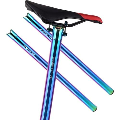 FMFXTR 33.9*600mm Folding Bike Seatpost 5 Colors Aluminum Alloy Bicycle Seat Post