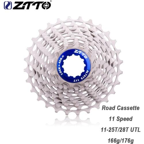 ZTTO Ultimate Road bike 11 Speed 28T ULT 25T Cassette 11Speed Freewheel Ultraight 11vBicycle Cassette Durable Sprocket DA 9100