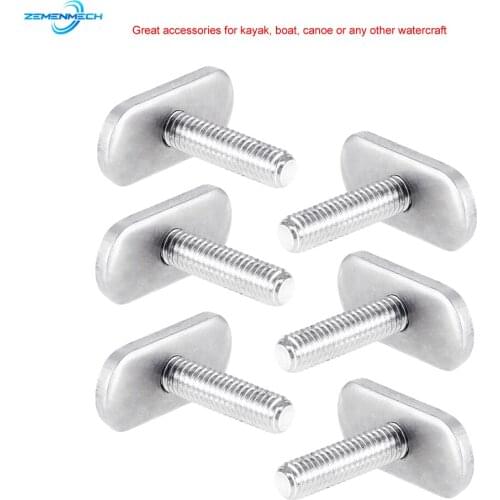 Kayak Screws Rail Track Nuts 316 Stainless Steel Canoe Outdoor Mini Water-Skiing Tool Boat Accessories Rails Bolts Fishing Tools