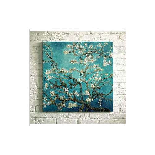 Embroidery Package High Quality Van Gogh Apricot Flower Blossom Flower Cross Stitch Kits