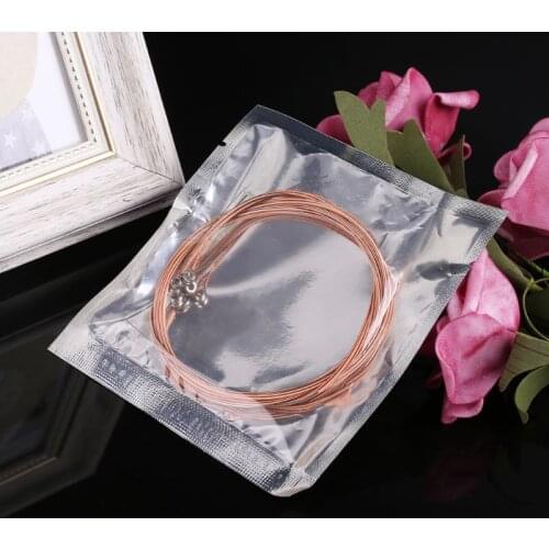 WXTF Guitar String 010-046 Steel Red Copper For Acoustic 6 String