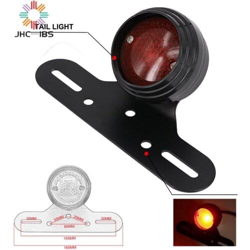 Motorcycle RED Brake Tail Rear Light Bulb for Harley Chopper Bobber Custom 12V Cafe Racer Motorbike Turn Signal Brake Lights