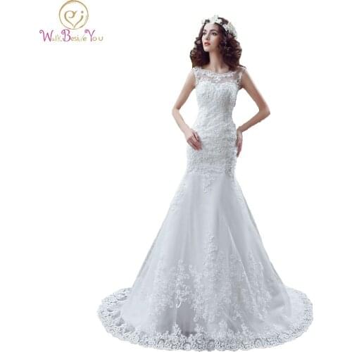 100% Real Images Wedding Dress Plus Size Bridal Gowns 2020 robe de mariage Cystal Beaded Tulle Bride Gowns In Stock