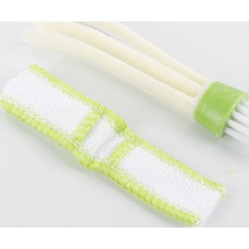 1 Pcs Long Durable 2 In 1 Double Slider Car Air-conditioner Outlet Cleaning Tool Outlet Window Cleaning Multi-purpose Brush