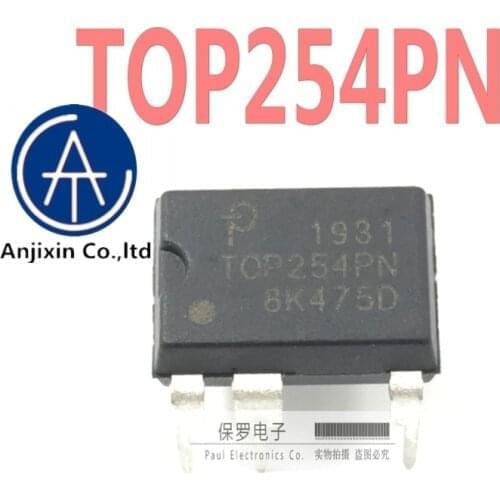 10pcs 100% orginal new real stock Power management chip TOP254PN TOP254 DIP-7