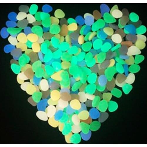 25pcs Glow in the Dark Garden Pebbles Glow Stones Rocks for Walkways Garden Path Patio Lawn Garden Yard Decor Luminous Stones