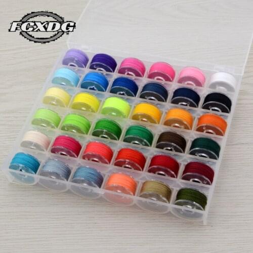 36pcs/50yard High Quality Black White Color Polyester Sewing Thread DIY Sewing Supplies and Accessories Organizer Sewing Threads