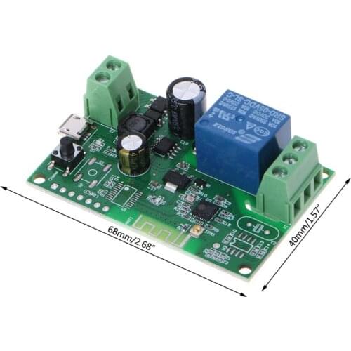 DC 5V-32V Jog Self-lock Smart WiFi Wireless Switch Relay Module APP Control