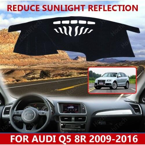 For Audi Q5 8R 2009-2016 Dashmats Car-styling Accessories Dashboard Cover Pad Carpet sunshade