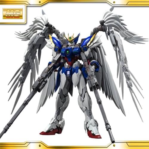 Original BANDAI Gundam MG 1/100 Alloy skeleton Wing Gundam Zero EW ANIME ACTION figures Assemble PVC Model TOY FOR CHILD