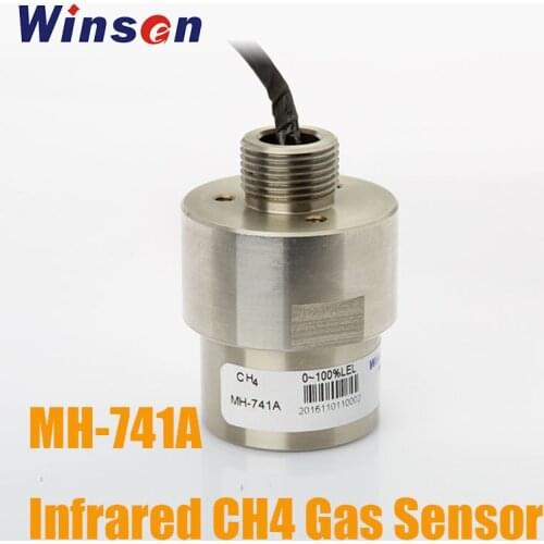 1PCS Winsen MH-741A Infrared CH4 Gas Sensor UART Analog Voltage Signal Output Methane Gas Sensor with Temperature Compensation