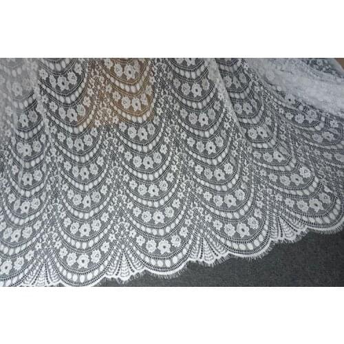 3M/ LOT 150cm hot sale French Chantilly lace fabric and trim for choice DIY kid dress shirt skirt accessory