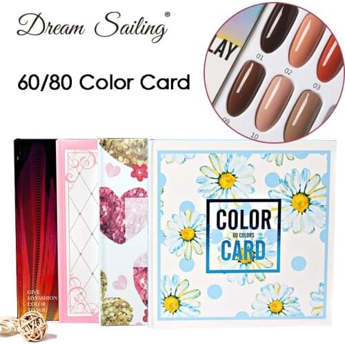 False Nail Color Book Color Display Nail Art Gel Polish Color Card Nail Color Chart Palette Varnish Practice Board Manicure Tool