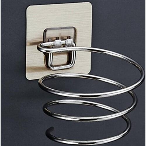 2020 Spiral Wall Mounted Hair Dryer Storage Organizer Rack Holder Hanger Using In Bathroom Salon Stylist Tool Drier Organize