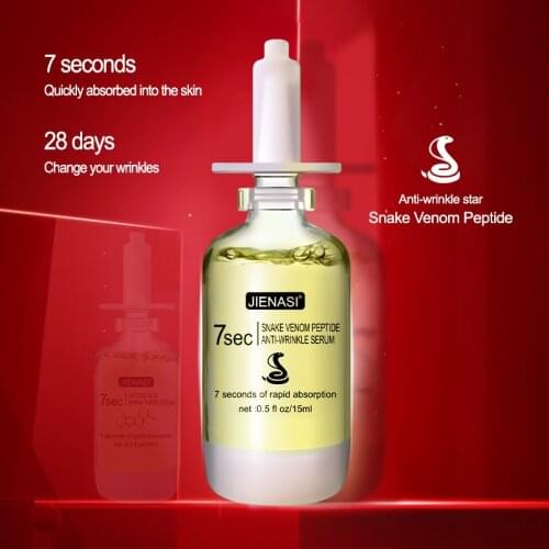 Snake Venom Peptide Anti-Wrinkle Liquid Firming Serum reduces wrinkles forehead wrinkles nasolabial wrinkles face serum