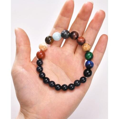 Adjustable Planet Solar System Bracelet Universe Space Bracelet