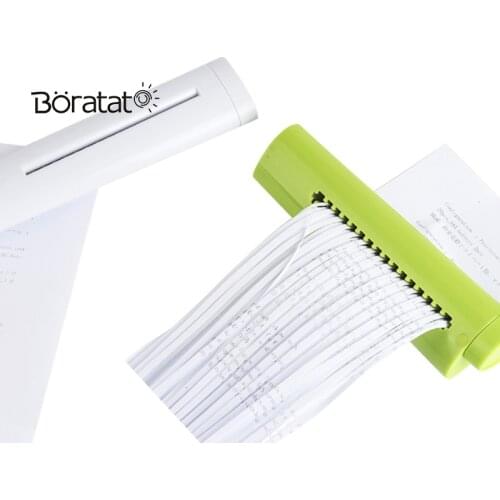Mini Handheld Paper Shredder Portable Cutter A6 Folded A4 Strip Cut Handmade Cutting Machine for Home Office School