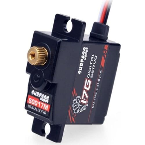 SURPASS Hobby 17g Metal/Plastic Gear Servo Digital Servo for RC 1/18 Car Fixed-Wing Airplane Robot Car Boat Plane RC Model