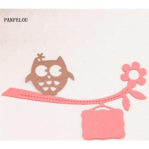 PANFELOU Easter The night owl shape Scrapbooking card album paper die metal craft stencils punch cuts dies cutting