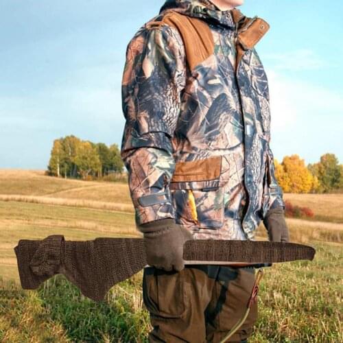 54inch Storage Bag Dark Color Equipment Protector Elastic Dust-proof Tie Rope Universal Long Storage Sleeve for Hunting