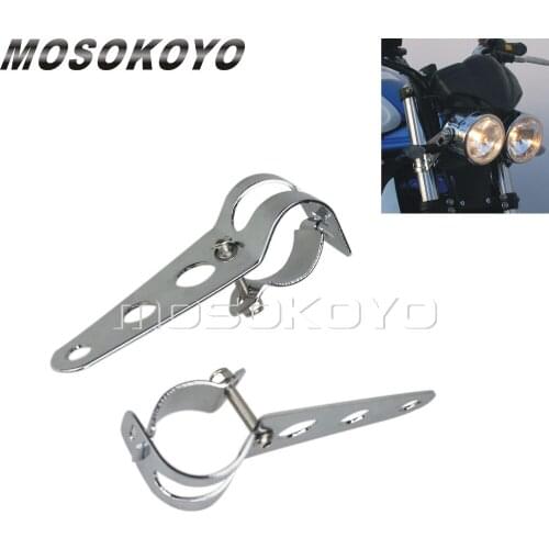 28-35mm Headlight Mounting Bracket Adjustable Front Lamp Support Holder for Harley Chopper Cafe Racer Kawasaki Honda