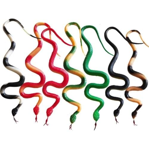 Novelty Halloween Gift Tricky Funny Spoof Toys Simulation Soft Scary Fake Snake Horror Toy For Party Event Halloween Decoration