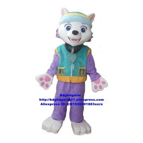 Everest Dog Mascot Costume Adult Cartoon Character Outfit Suit Commercial Strip Drive About Holidays zx319 Free Shipping