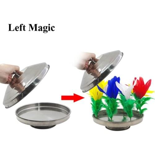 1 Set (no Pan) Fire To Flower Pan Stage Magic Tricks Illusions Mentalism Super Effect Magician Dove Pan Props Pan Not Included