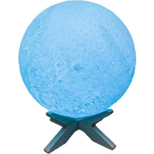 3 D Printing Moon Light Remote Control Timing 7-Color Bluetooth Speaker Sleep Meter Led Light USB Charging Night Light