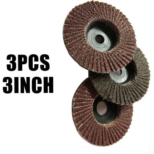 3pcs 75mm 3-Inch Flap Sanding Disc Angle Grinder Discs Metal Grinding Wheel Efficient And Low Consumption