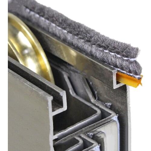 5/10M Door Window Sealing Strip 3mm card slot Sound Insulation Wind-proof brush seal Filler Hair tape Home Hardware Accessories