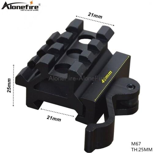 21mm to 21mm quick release clip 45 degree side rail adapter bracket rail fixture aluminum alloy clip M67