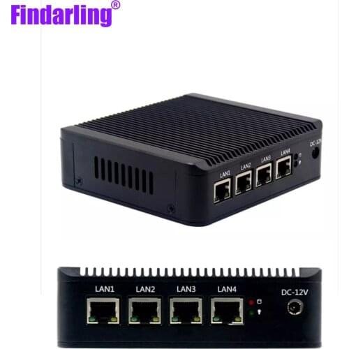 Quad Core J1900 Pfense Mini Router Server Box 4*1000M Lan Wake Up Embedded Sim Card Slot Support Windows10 Linux 4 Gigabi