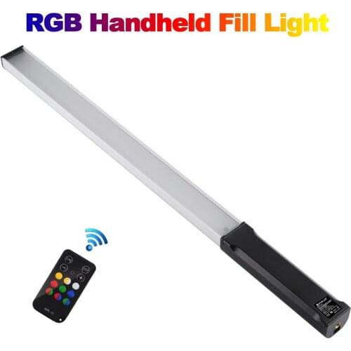 RGB Colorful LED Stick Fill Light Handheld 10W 5600K LED Flash Light stick Speedlight Photographic Lighting