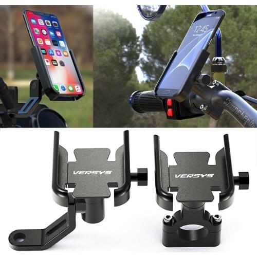 For KAWASAKI Versys 650 1000 X300 Versys650 Versys1000 Versys-X300 Motorcycle Handlebar Mobile Phone Holder GPS Stand Bracket