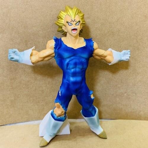 BANDAI Action Figure Dragon Ball Z BOS Second Super Saiyan Blood Demon Vegetajv Blonde Rare Model Decoration Toy