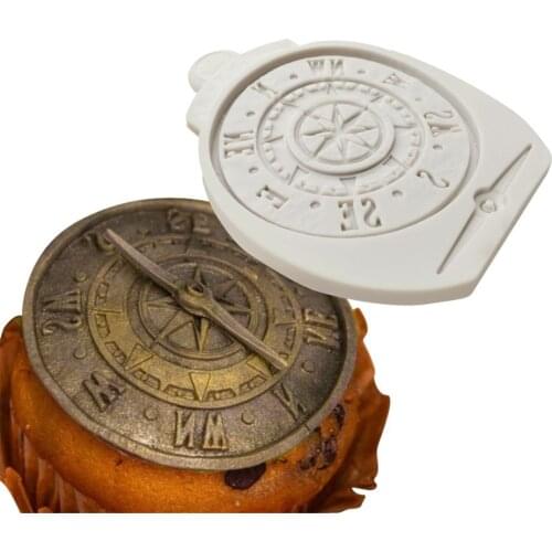 Luyou 1pcs Compass Lace Silicone Resin Molds Cake Fondant Molds Cake Decorating Tools Pastry Kitchen Baking Accessories FM1918