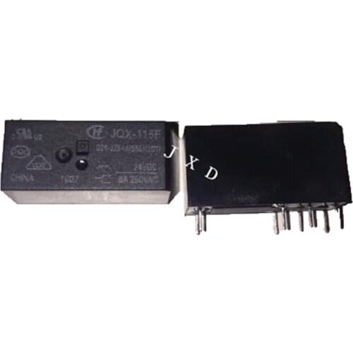 HOT NEW relay 12V relay JQX-115F-024-2ZS4A 24VDC JQX 115F 024 2ZS4A DC24V JQX115F0242ZS4A24V 8A 8PIN