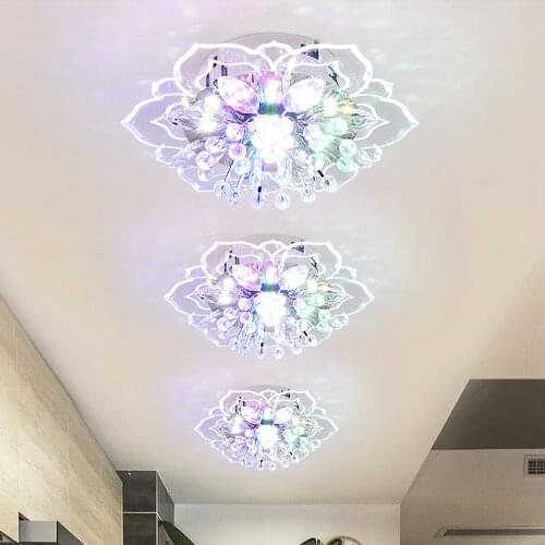 1pc Modern Lighting Crystal LED Ceiling Lamp Living Room Ceiling Chandelier Indoor Bedroom Dining Room Hanging Lamp