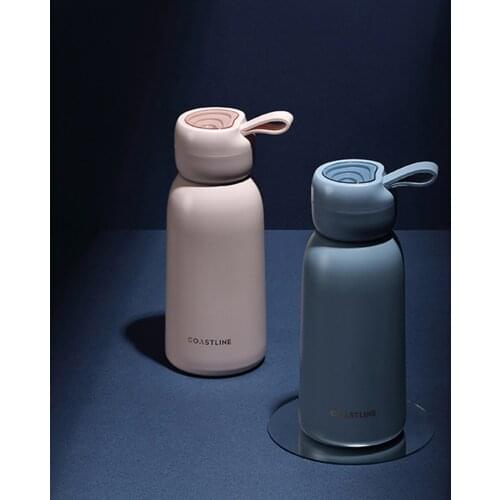 Creative Insulated Water Bottle Portable 304 Stainless Steel Thermos Cute Travel Vacuum Flask 350ml Coffee Tumbler Cups in Bulk