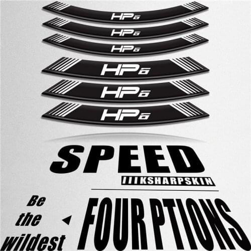 Motorcycle sticker stripe personality wheel stickers creative reflective decorative tires for BMW HP6