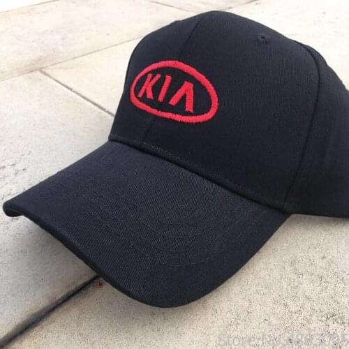 Summer Brand New Cotton Mens Hat red embroidery Unisex Women Men KIA Baseball Cap Snapback Casual Caps