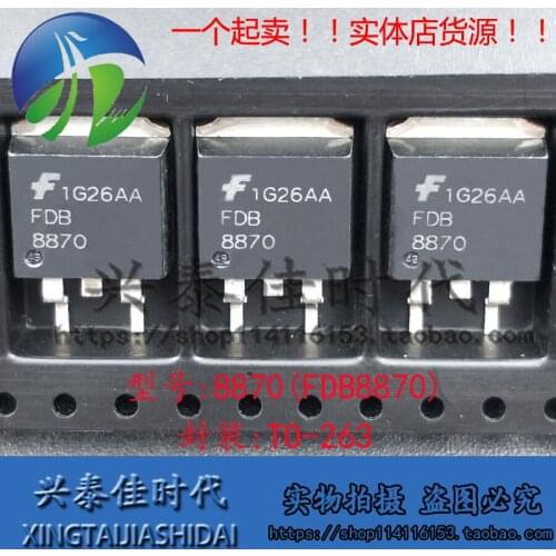 Original new 5pcs/ FDB8870 30V/165A TO-263