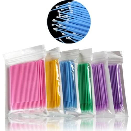 5/100 PCS Disposable Make up Cotton Swab Mini Individual Eyelashes Applicators Mascara Brush Eyelash For Maquiagem Makeup Tools
