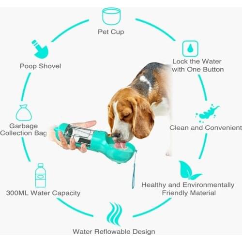 Portable Pet Water Bottle For Dogs Travel Puppy Cat Drinking Bowl Outdoor Dispenser Feeder Pet Accessories Product