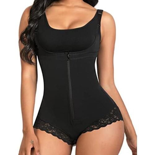Postpartum Body Shaper Shapewear for Pregnant Women Seamless Corset Tummy Control Colombian girdle Lace Zipper OpenBust Bodysuit