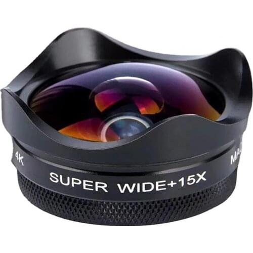 Professional 4K 15X Wide lens circular polarizing Filter HD super wide angle lens for iPhone 6s plus 7 HTC more phone