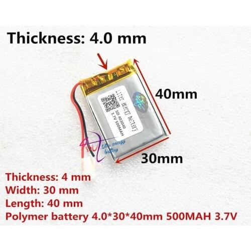Rise of energy 3.7V lithium battery tachograph shipping 043040 500mAh speakers general rechargeable polymer batteries