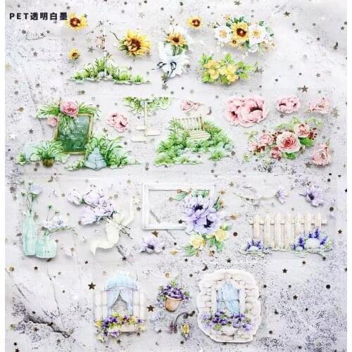 Flower Season Washi Masking Tapes for Card Making DIY Scrapbooking Decorative Stickers