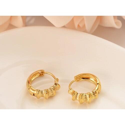 Bangrui New Design big Hoop Earrings 22K Gold Color Twisted Earings For Women Girls Romantic punk party Jewelry Wedding Gift